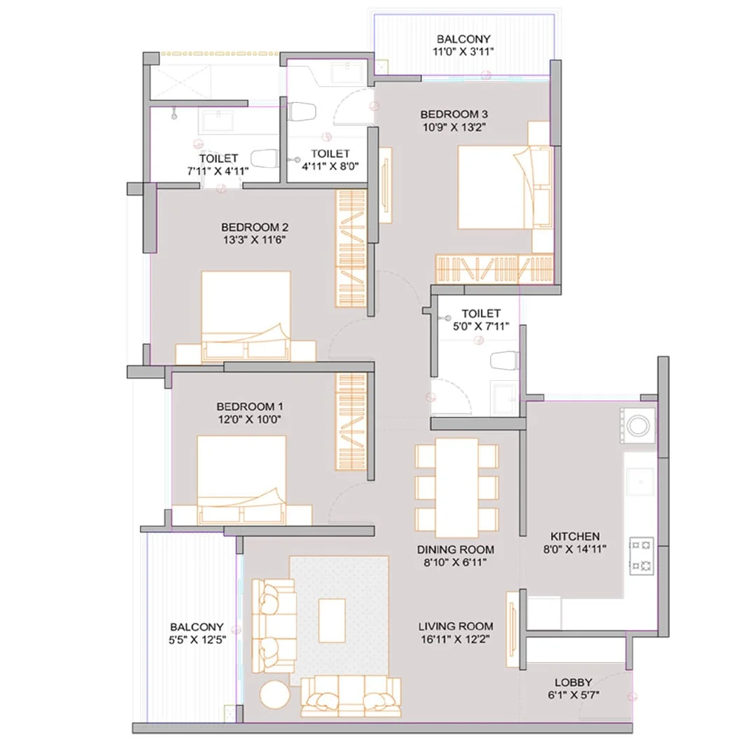 Sukhwani Ambar Wakad 3BHK Image